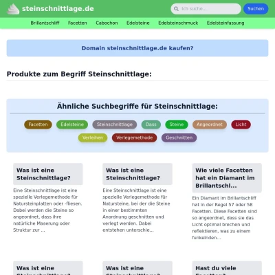 Screenshot steinschnittlage.de