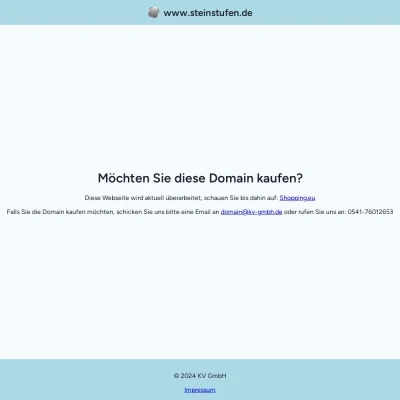 Screenshot steinstufen.de