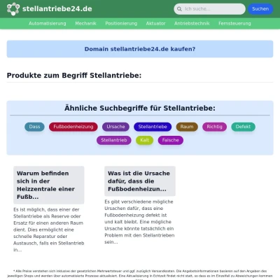 Screenshot stellantriebe24.de