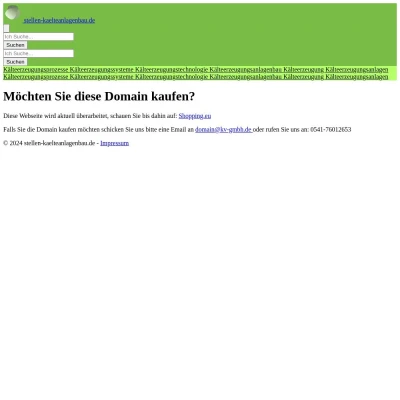 Screenshot stellen-kaelteanlagenbau.de
