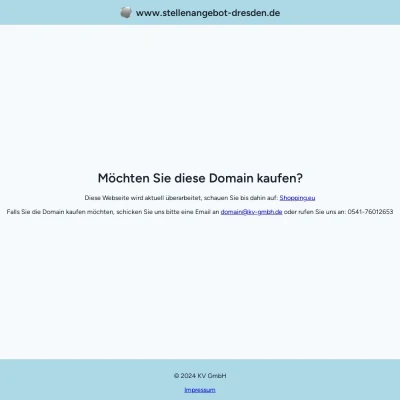 Screenshot stellenangebot-dresden.de