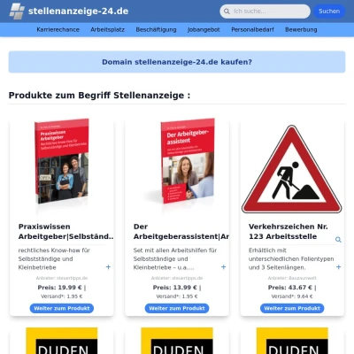 Screenshot stellenanzeige-24.de