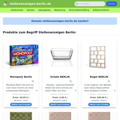 Screenshot stellenanzeigen-berlin.de