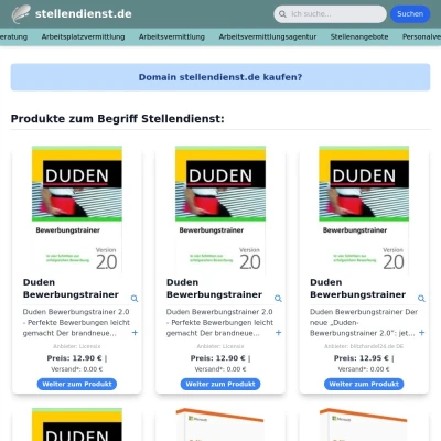 Screenshot stellendienst.de