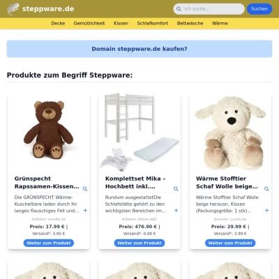 Screenshot steppware.de