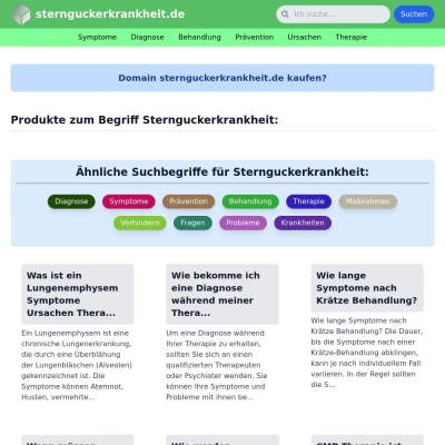 Screenshot sternguckerkrankheit.de