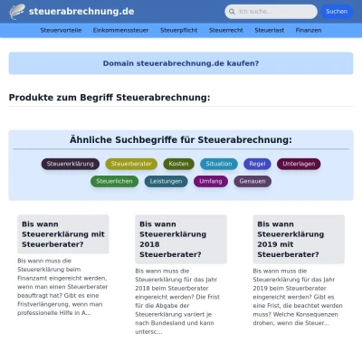 Screenshot steuerabrechnung.de