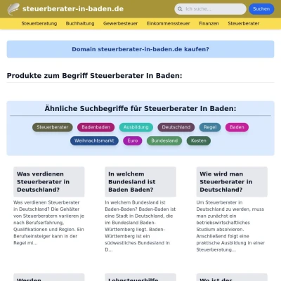 Screenshot steuerberater-in-baden.de