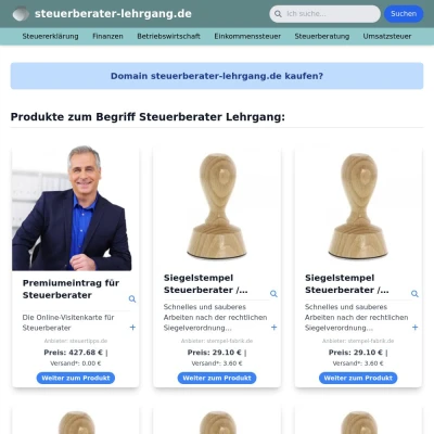 Screenshot steuerberater-lehrgang.de