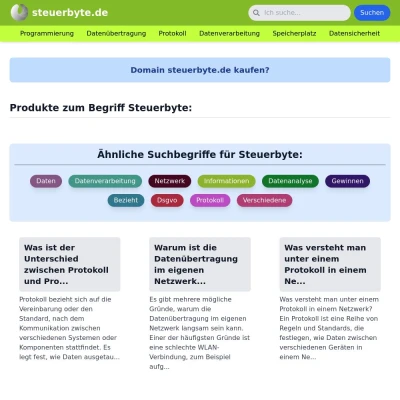 Screenshot steuerbyte.de