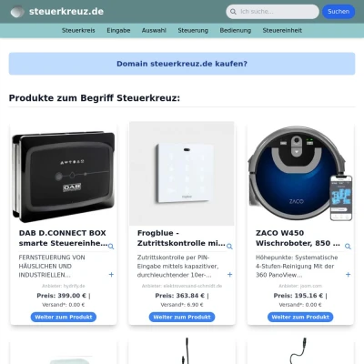 Screenshot steuerkreuz.de
