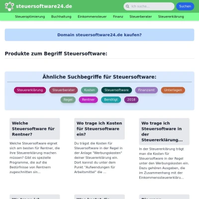 Screenshot steuersoftware24.de