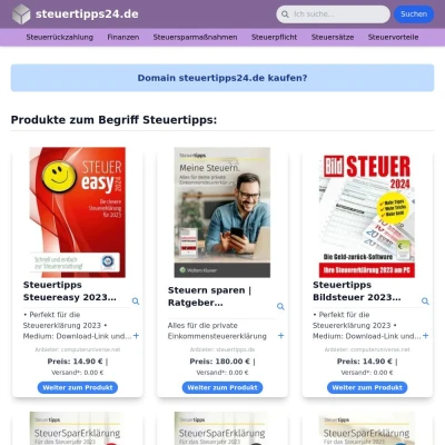 Screenshot steuertipps24.de