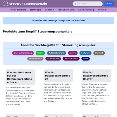 Screenshot steuerungscomputer.de