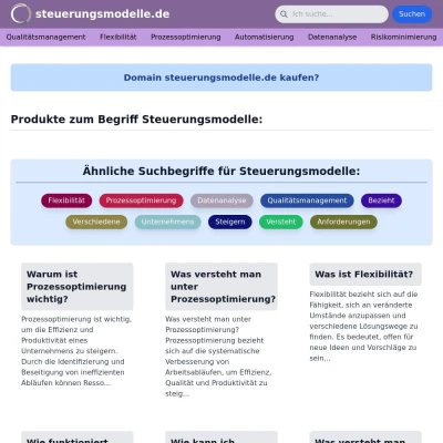 Screenshot steuerungsmodelle.de