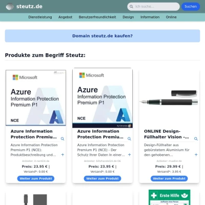 Screenshot steutz.de