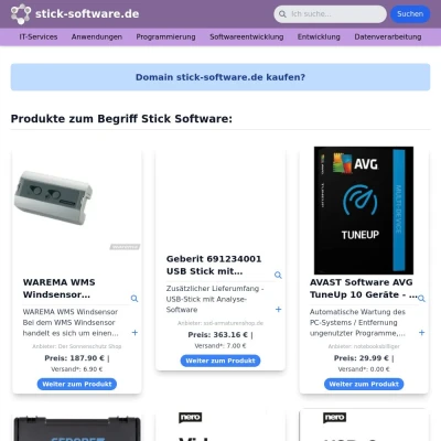 Screenshot stick-software.de