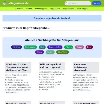 Screenshot stiegenbau.de