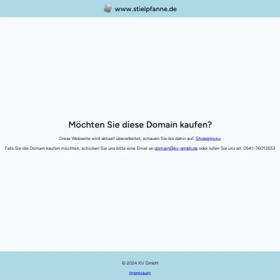 Screenshot stielpfanne.de