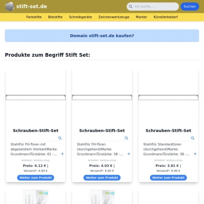 Screenshot stift-set.de