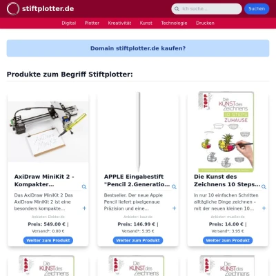 Screenshot stiftplotter.de