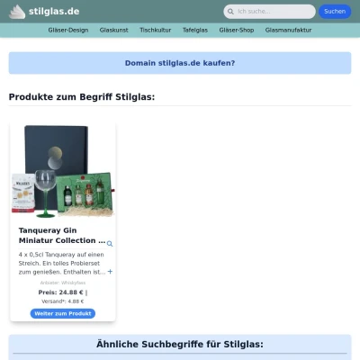 Screenshot stilglas.de