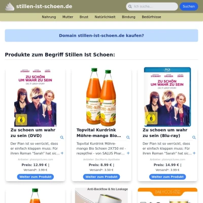 Screenshot stillen-ist-schoen.de