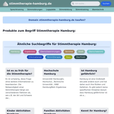 Screenshot stimmtherapie-hamburg.de