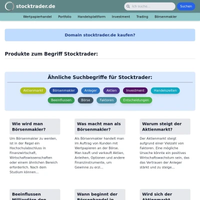 Screenshot stocktrader.de