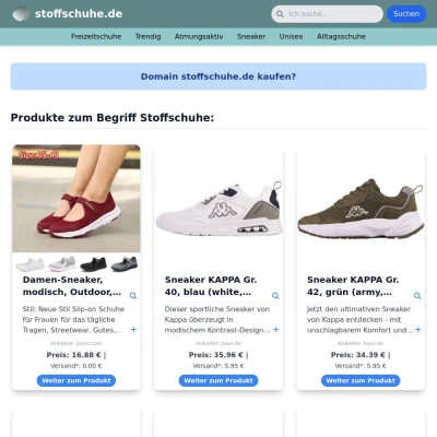 Screenshot stoffschuhe.de