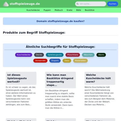 Screenshot stoffspielzeuge.de