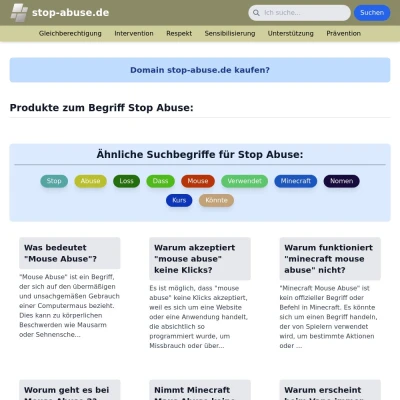 Screenshot stop-abuse.de