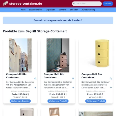 Screenshot storage-container.de