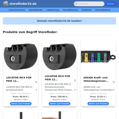 Screenshot storefinder24.de