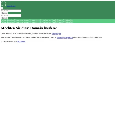 Screenshot storetips.de