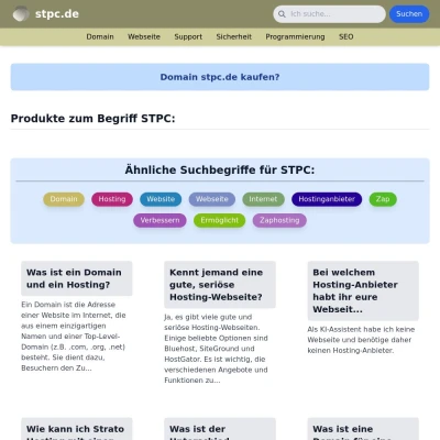 Screenshot stpc.de