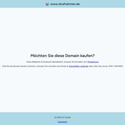 Screenshot strafrahmen.de