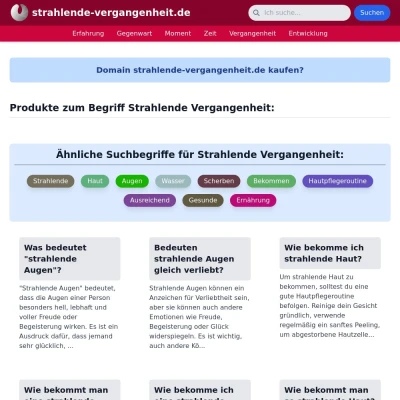 Screenshot strahlende-vergangenheit.de