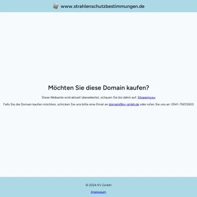 Screenshot strahlenschutzbestimmungen.de