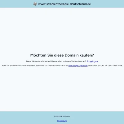 Screenshot strahlentherapie-deutschland.de