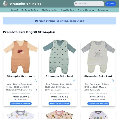 Screenshot strampler-online.de