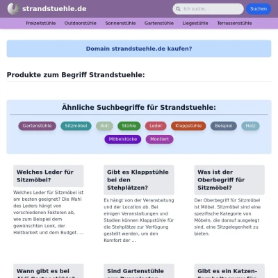 Screenshot strandstuehle.de