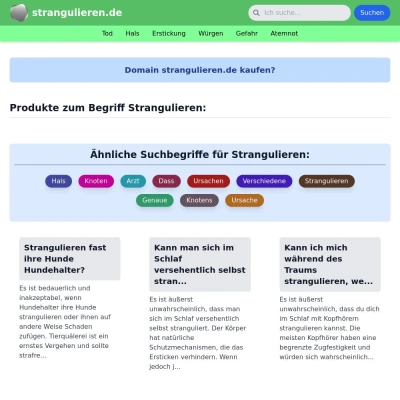 Screenshot strangulieren.de