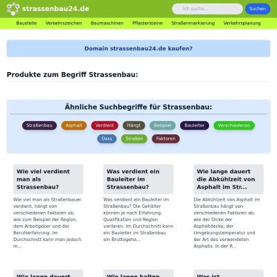 Screenshot strassenbau24.de