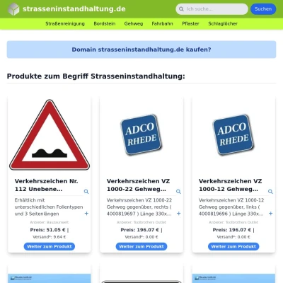 Screenshot strasseninstandhaltung.de