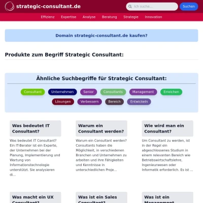 Screenshot strategic-consultant.de