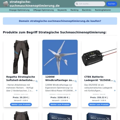 Screenshot strategische-suchmaschinenoptimierung.de