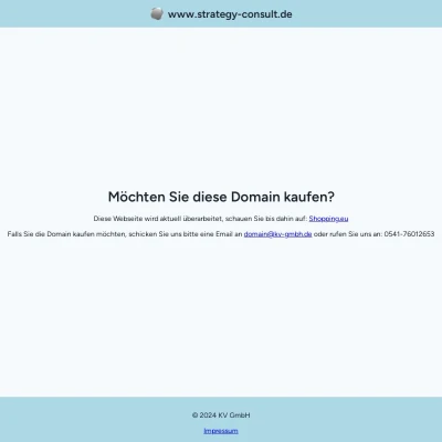 Screenshot strategy-consult.de