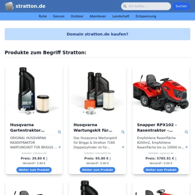 Screenshot stratton.de