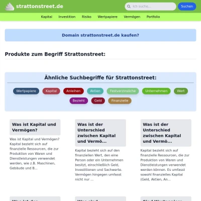 Screenshot strattonstreet.de